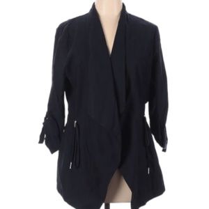 DEX  Navy Tencel Blazer Jacket